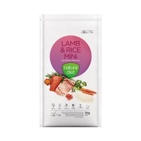 Natura diet lamb & rice mini 